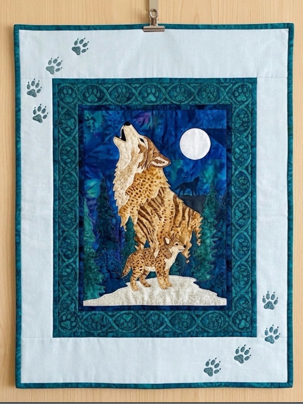 ⛱️ Spirit Wolf Sunset Silhouette Designs Pattern